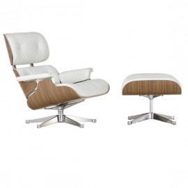 Eames lounge chair replica in walnut wood by Charles & Ray Eames