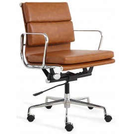 Replica Soft Pad office chair in worn leatherette